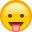Показывает язык :P